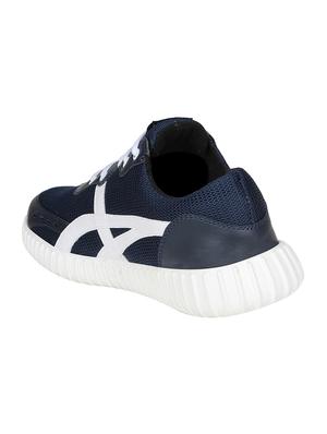 navy Mesh lace up sport shoe - 14911926 - Standard Image - 3