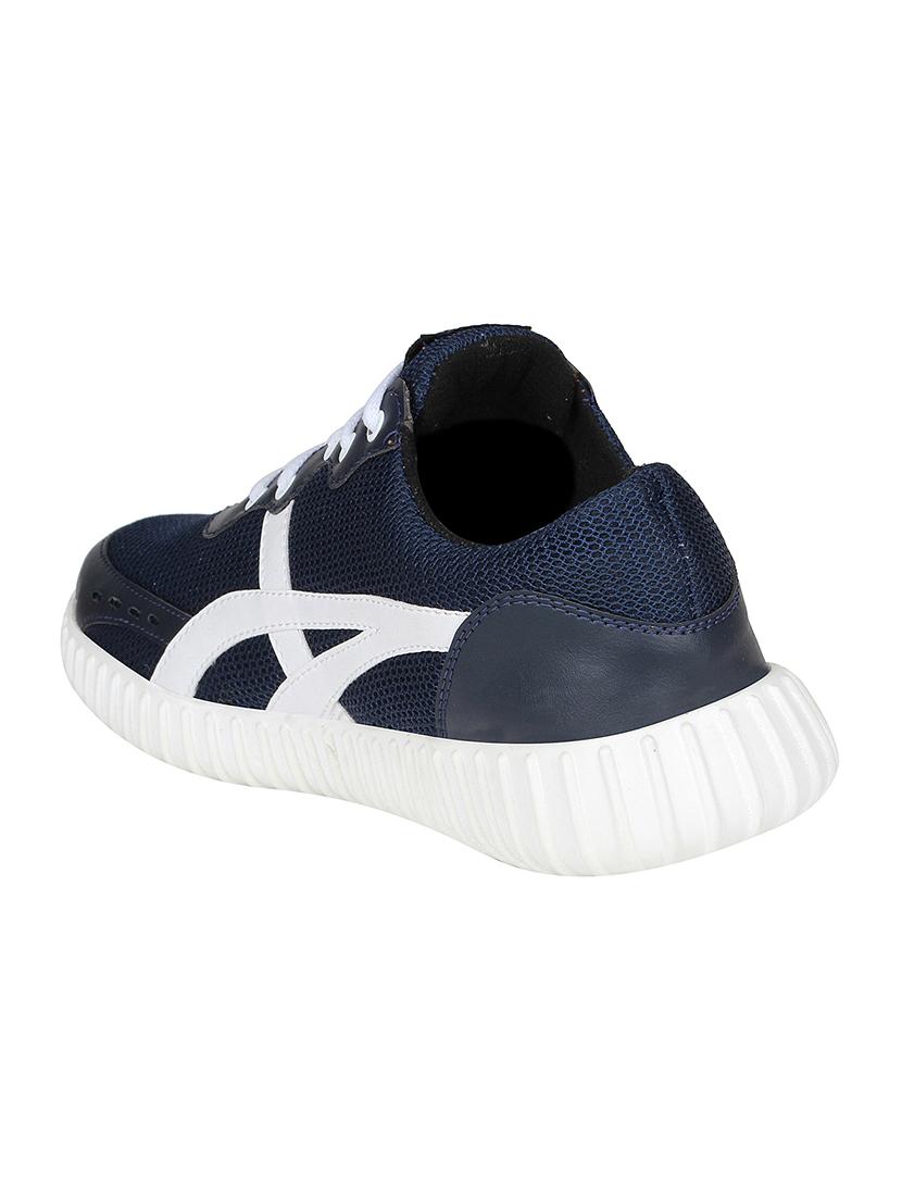 navy Mesh lace up sport shoe - 14911926 - Zoom Image - 3