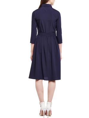 tie knot belt shirt dress - 14912059 - Standard Image - 3