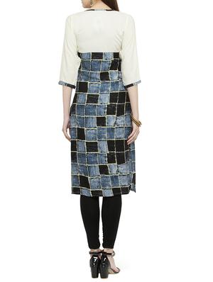 straight checks kurta - 14912998 - Standard Image - 3
