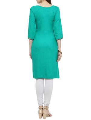 straight geometric print kurta - 14913002 - Standard Image - 3
