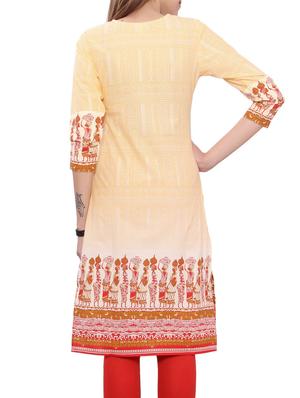 Printed straight kurta - 14914684 - Standard Image - 3