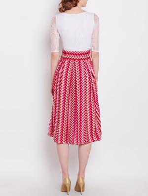 pink a-line dress - 14914949 - Standard Image - 3