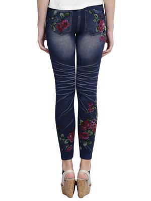dark blue cotton jegging - 14915605 - Standard Image - 3