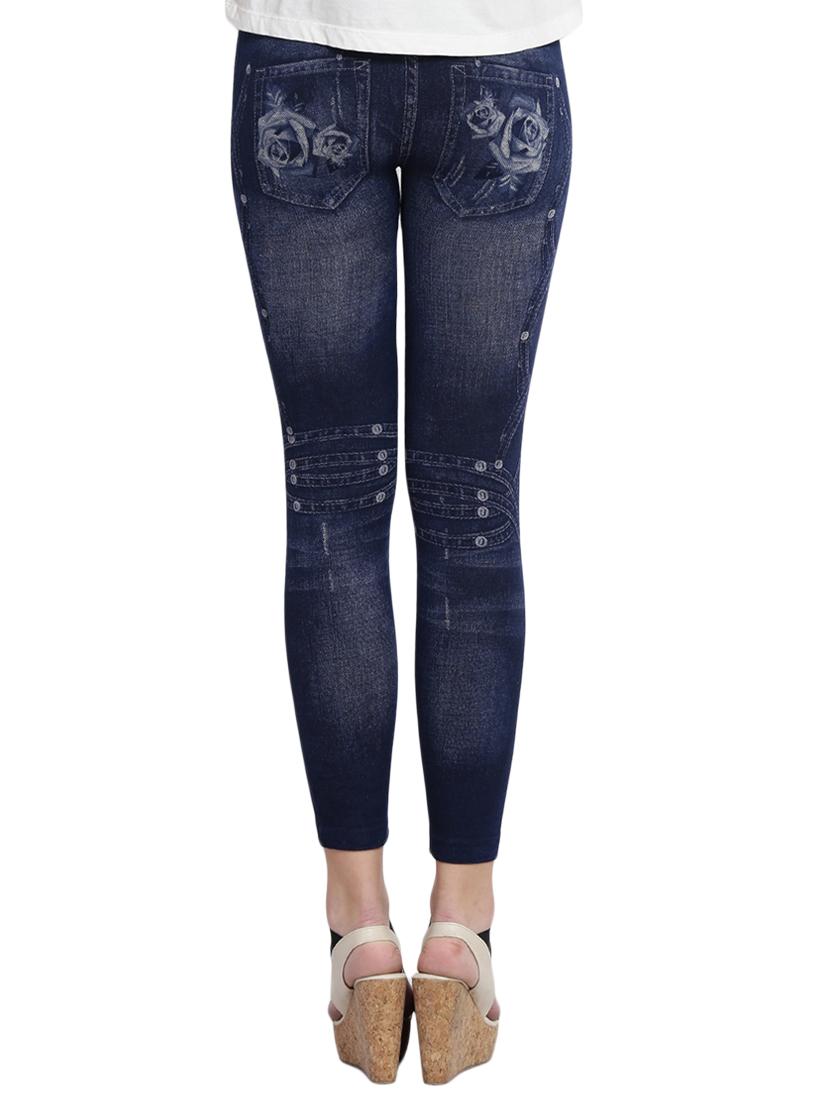 blue printed cotton jegging - 14915612 - Zoom Image - 3