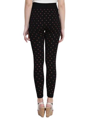 black printed cotton jegging - 14915638 - Standard Image - 3
