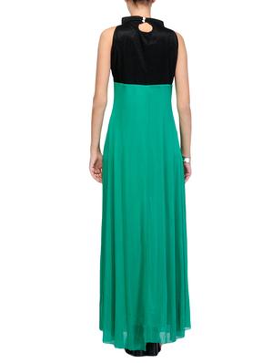 green color block maxi dress - 14917237 - Standard Image - 3