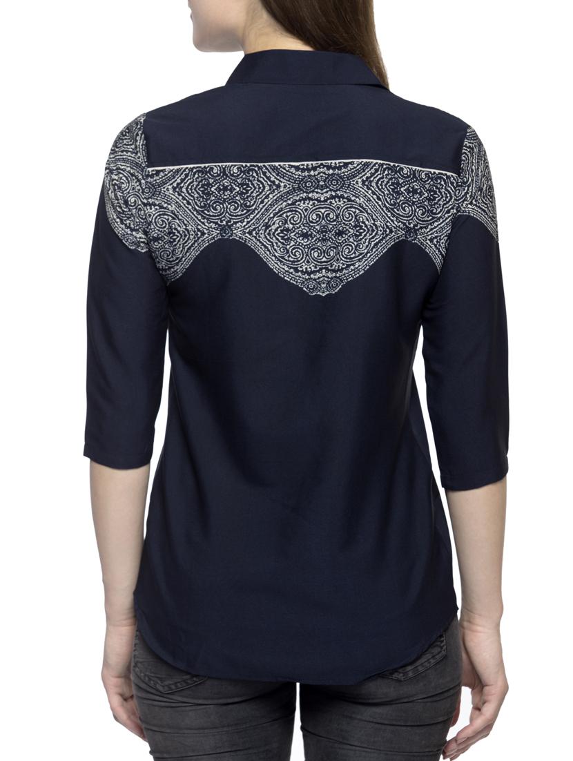 dark blue printed shirt - 14917274 - Zoom Image - 3
