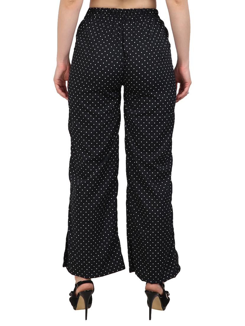 black printed crepe palazzo - 14919030 - Zoom Image - 3