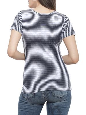 black striped cotton tee - 14919785 - Standard Image - 3