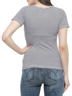 black striped cotton tee - 14919786 - Standard Image - 3