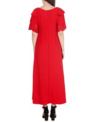 solid red maxi dress - 14919795 - Standard Image - 3