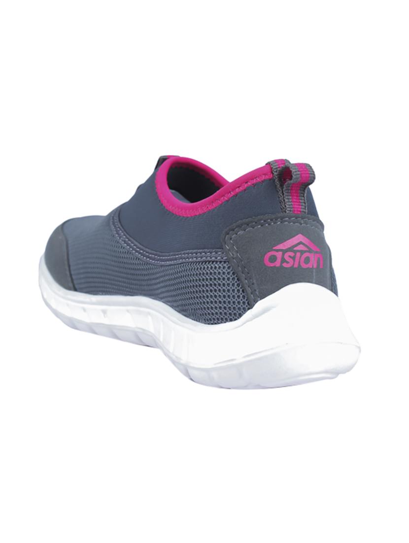grey mesh slip on sports shoes - 14920471 - Zoom Image - 3