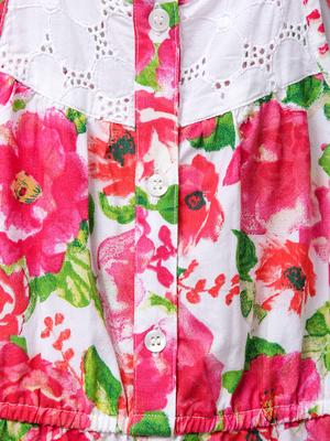 pink cotton playsuit - 14920831 - Standard Image - 3