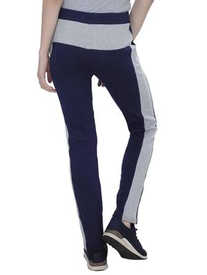 navy blue cotton track pants - 14920994 - Standard Image - 3