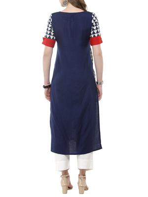 Geometric straight kurta & straight pant - 14921208 - Standard Image - 3
