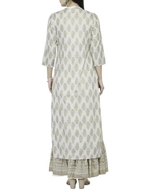 Golden printed straight kurta - 14921209 - Standard Image - 3