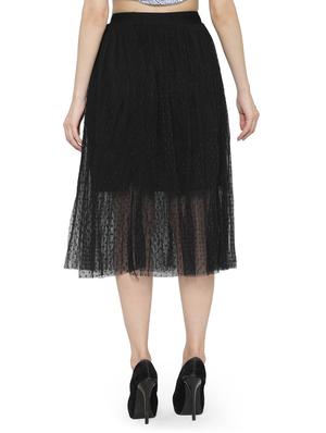black net aline skirts - 14921445 - Standard Image - 3