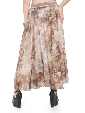 multi colored chiffon maxi skirt - 14921494 - Standard Image - 3