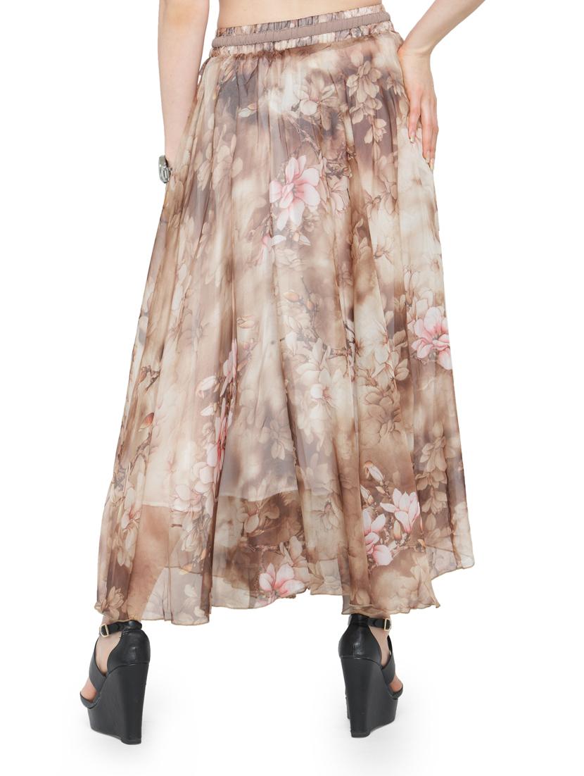 multi colored chiffon maxi skirt - 14921494 - Zoom Image - 3