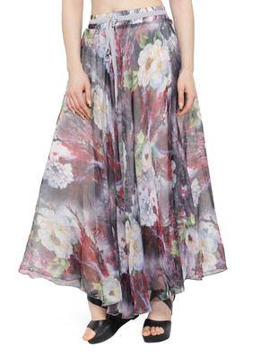 multi colored chiffon maxi skirt - 14921500 - Standard Image - 3