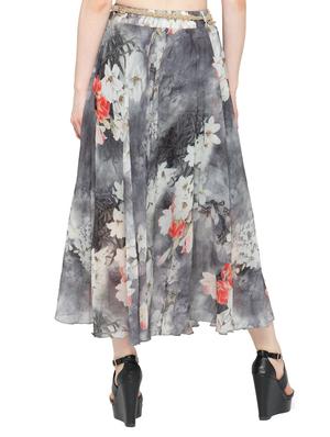 multi colored chiffon maxi skirt - 14921504 - Standard Image - 3