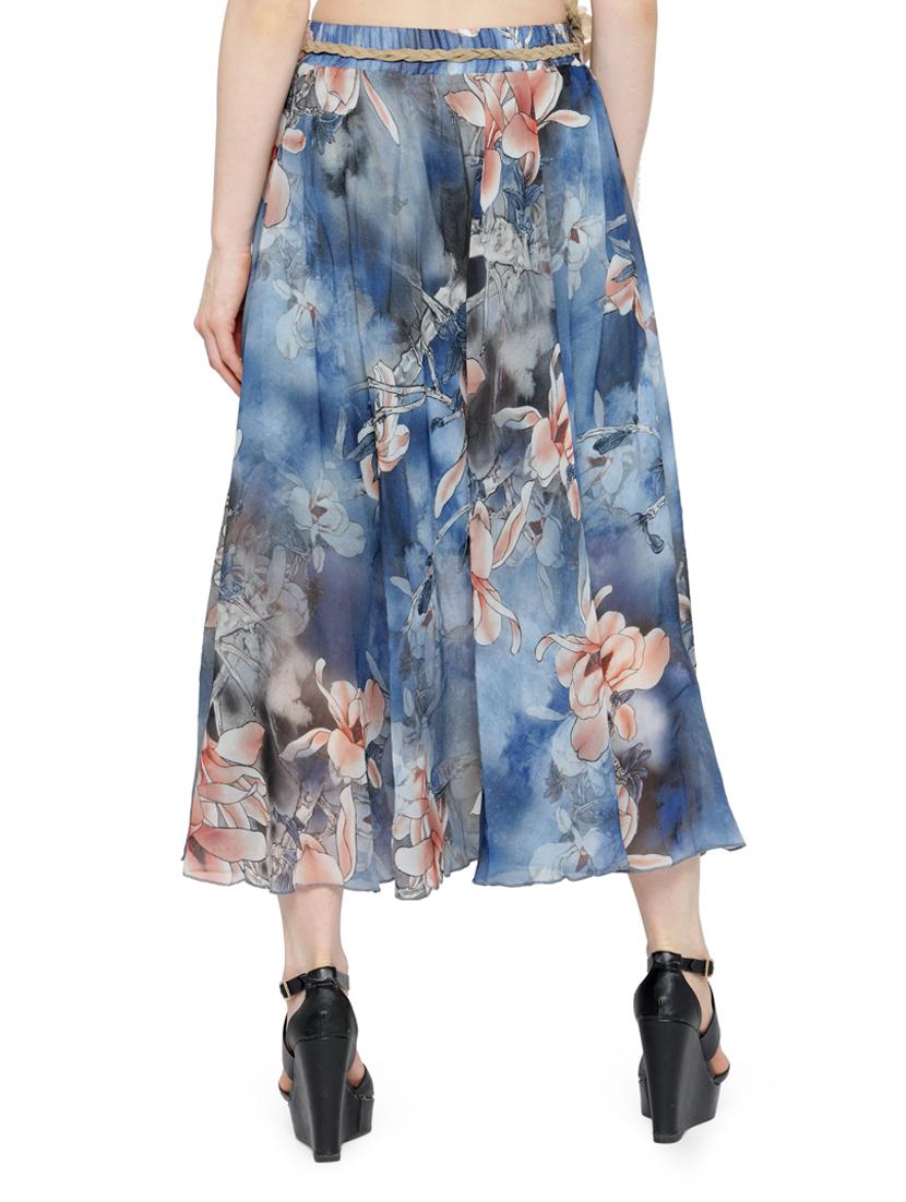 multi colored chiffon maxi skirt - 14921509 - Zoom Image - 3