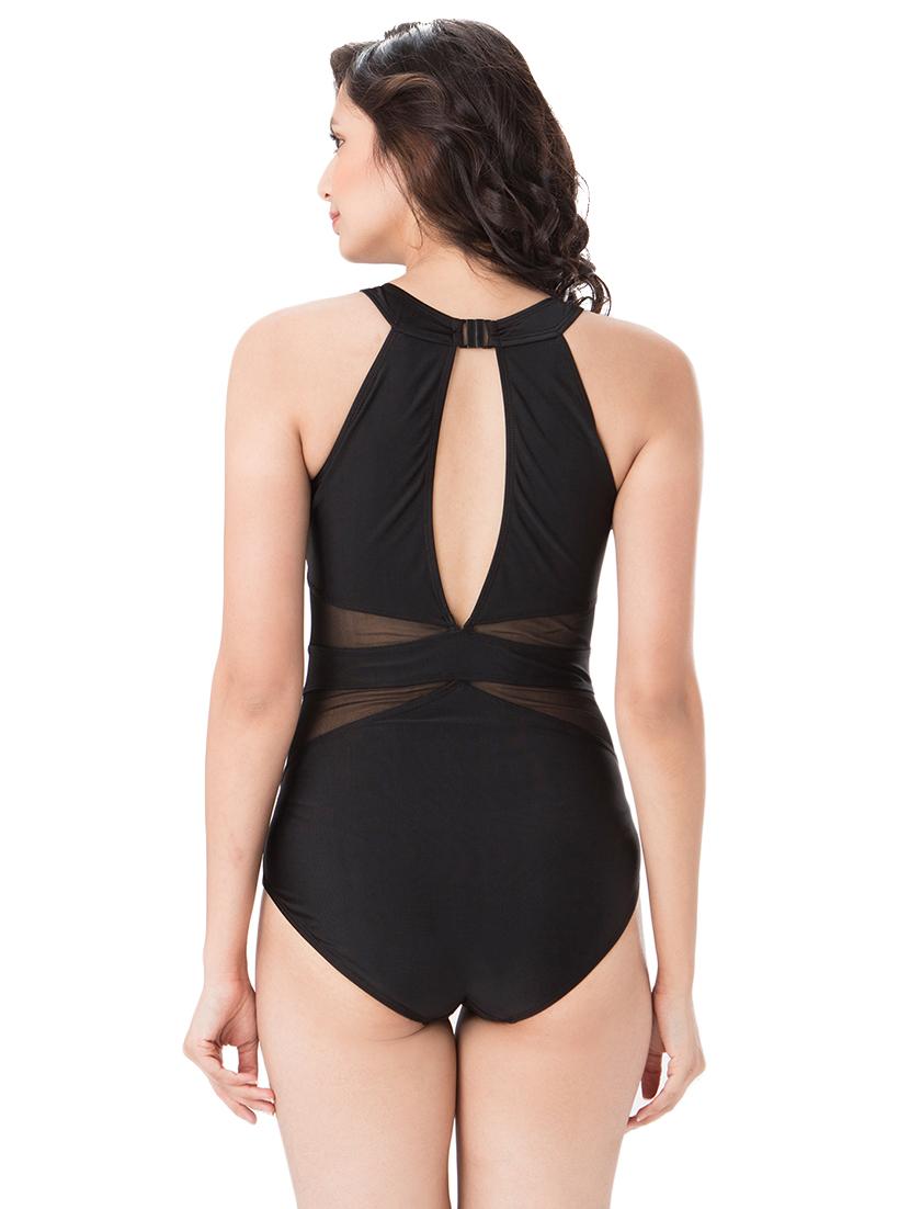 black solid monokini - 14921546 - Zoom Image - 3