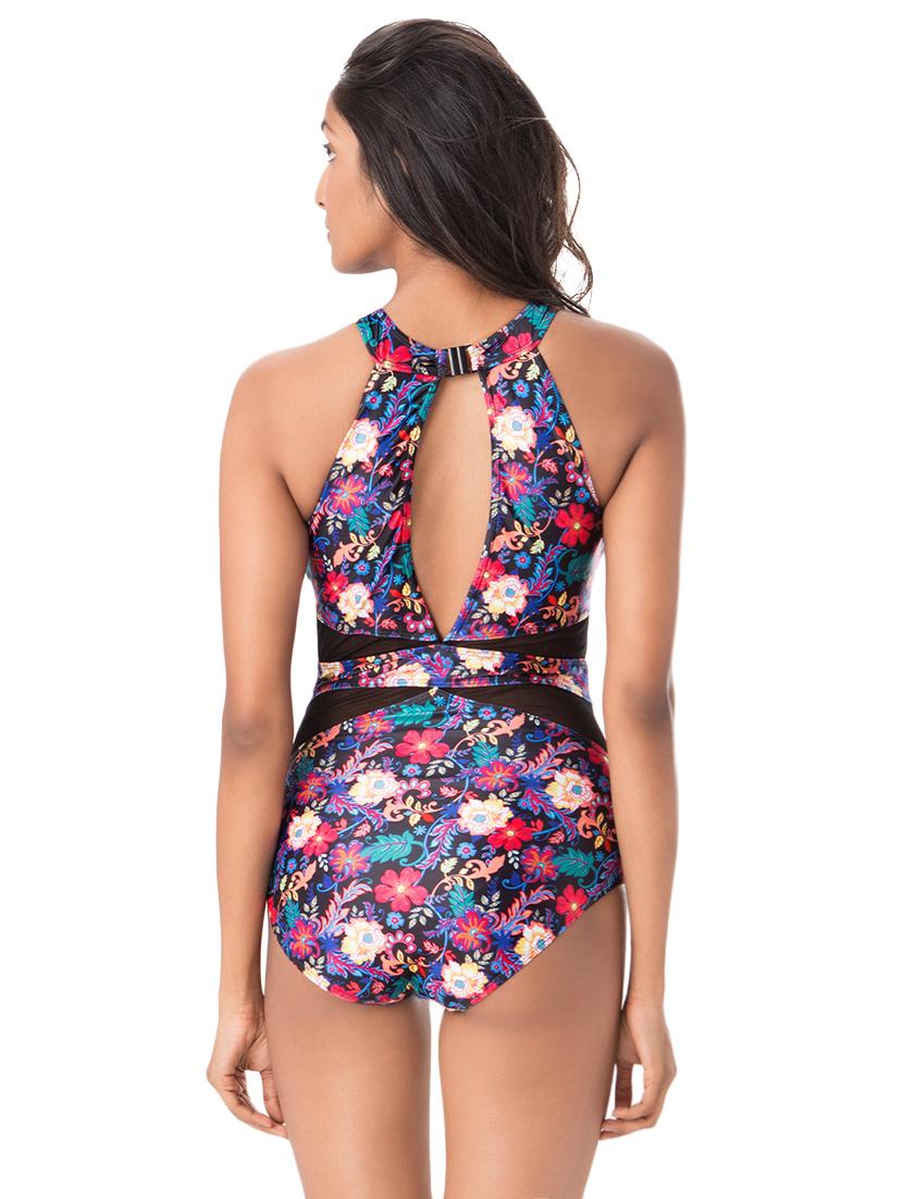 multicolored printed monokini - 14921547 - Zoom Image - 3