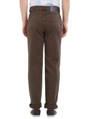 brown cotton plain jeans - 14922791 - Standard Image - 3