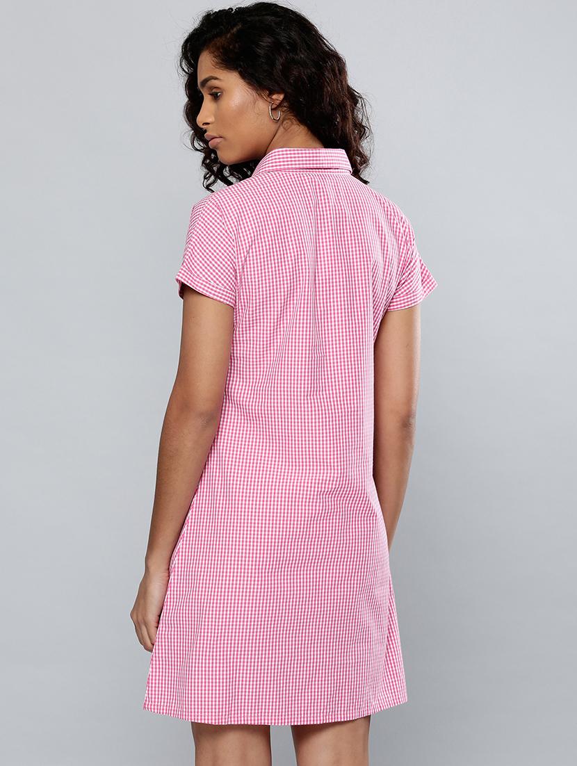 checkered shirt dress - 14923837 - Zoom Image - 3