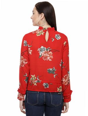 frilled neck drawstring waist top - 14923849 - Standard Image - 3