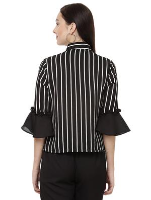bell sleeved stripe shirt - 14923856 - Standard Image - 3