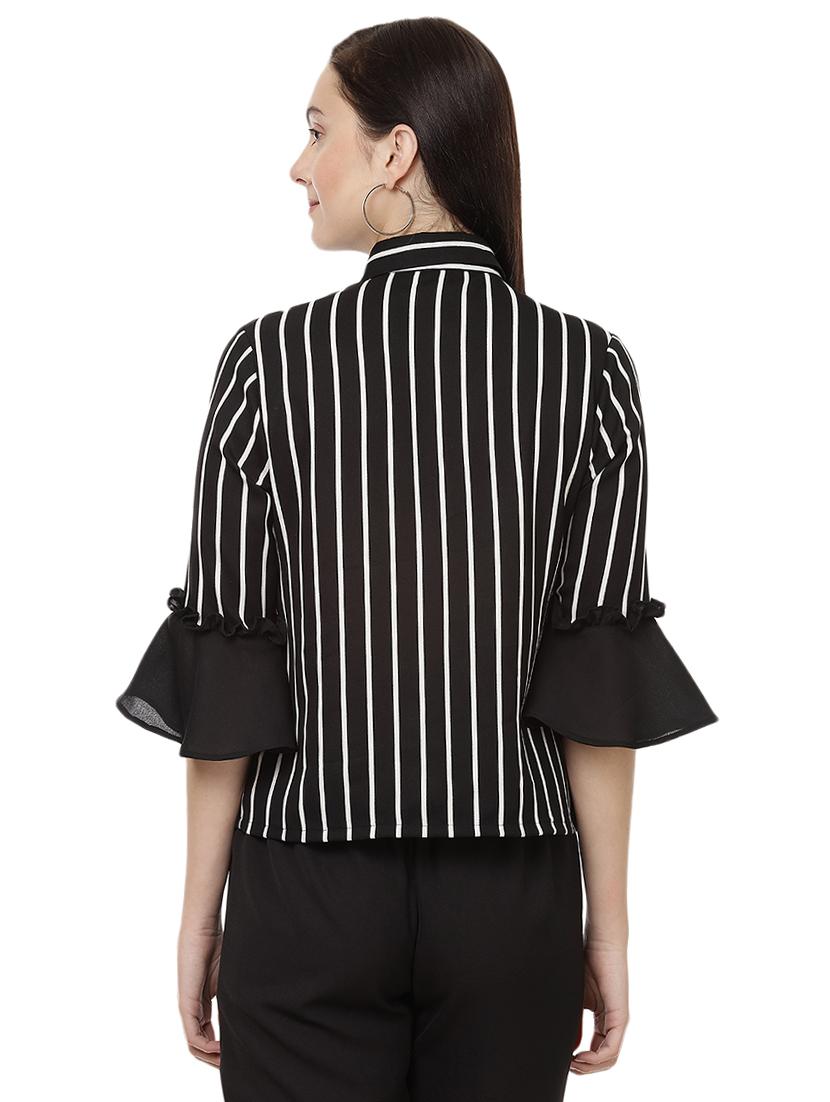bell sleeved stripe shirt - 14923856 - Zoom Image - 3