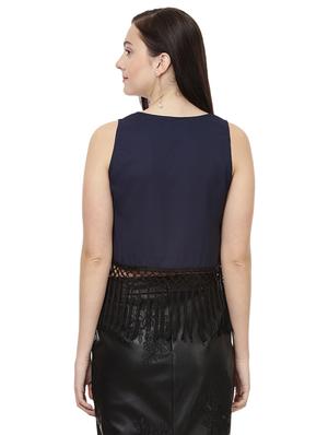 fringed lace sleeveless top - 14923860 - Standard Image - 3