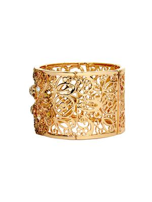 Gold Tone Stone Bangle Bracelet - 14924165 - Standard Image - 3