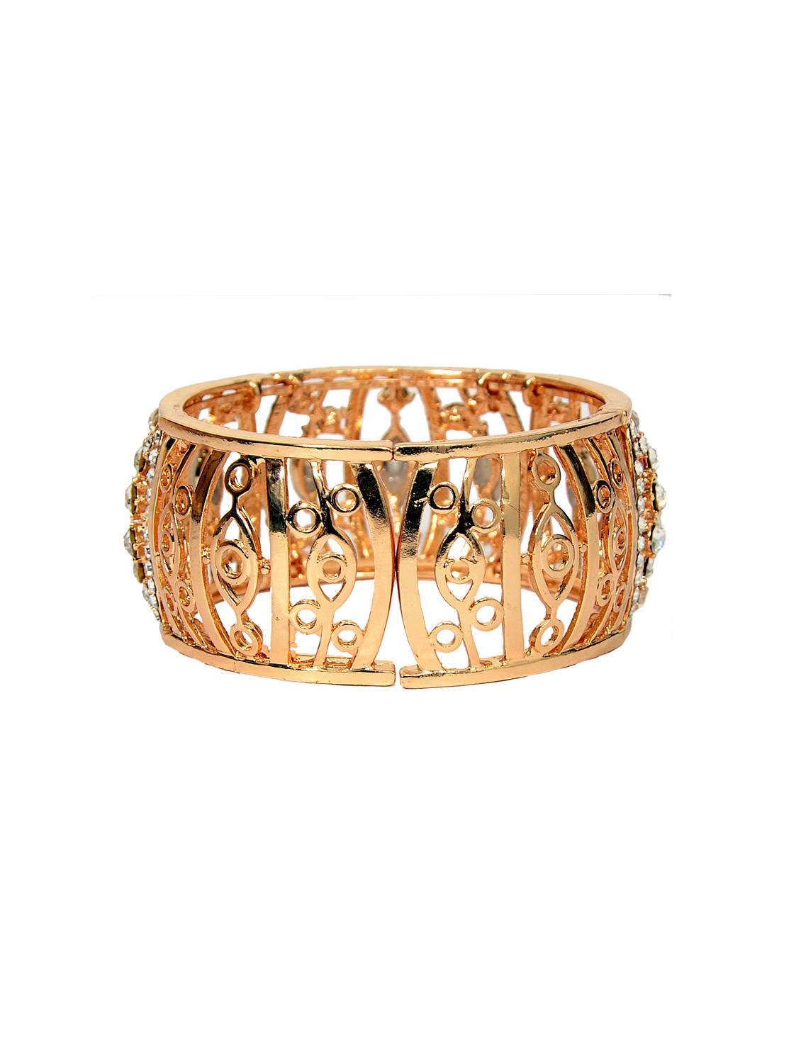 Gold Tone Bangle Bracelet - 14924201 - Zoom Image - 3