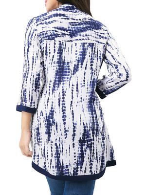blue rayon aline kurti - 14924302 - Standard Image - 3