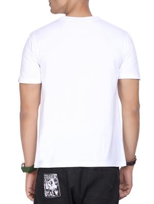 white cotton front print tshirt - 14926170 - Standard Image - 3