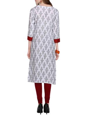 KAANCHIE NANGGIA cotton block printed kurta - 14926476 - Standard Image - 3