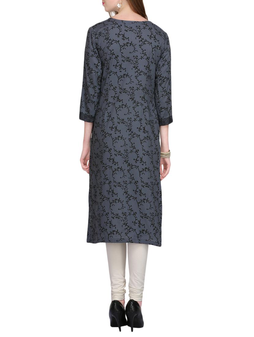 KAANCHIE NANGGIA cotton block printed kurta - 14926477 - Zoom Image - 3