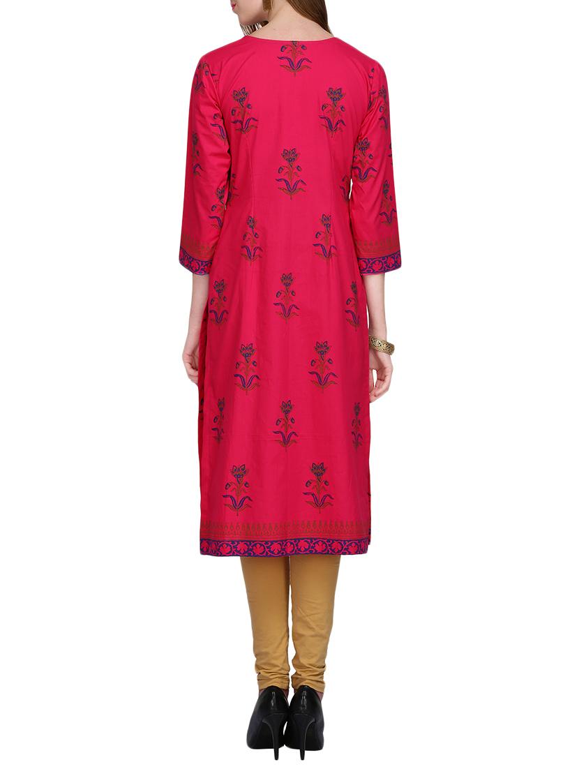 KAANCHIE NANGGIA cotton block printed kurta - 14926479 - Zoom Image - 3