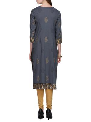 KAANCHIE NANGGIA cotton block printed kurta - 14926486 - Standard Image - 3