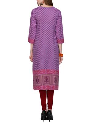 KAANCHIE NANGGIA cotton block printed kurta - 14926488 - Standard Image - 3