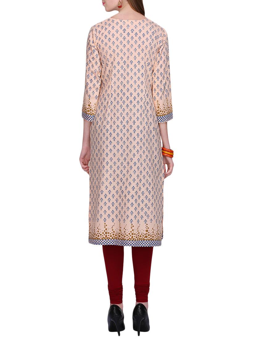 KAANCHIE NANGGIA cotton block printed kurta - 14926560 - Zoom Image - 3