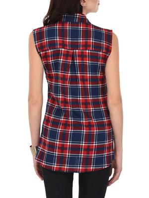 red & blue checkered shirt - 14928992 - Standard Image - 3
