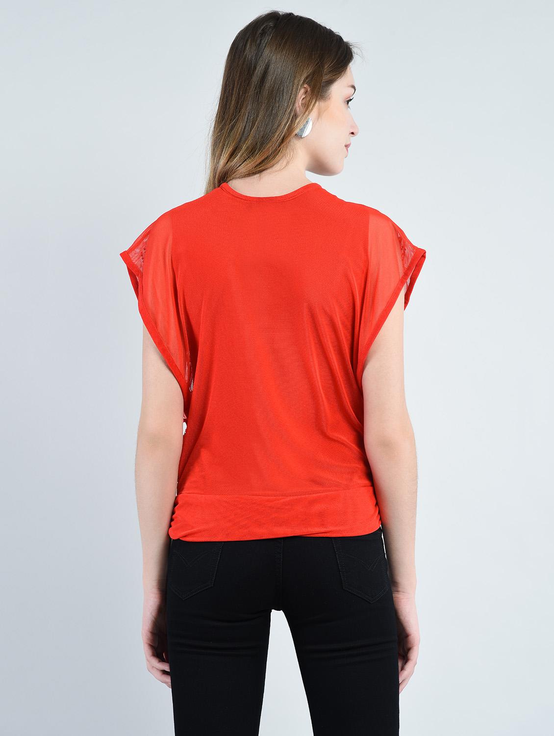 Chevron knit embellished top - 14929074 - Zoom Image - 3
