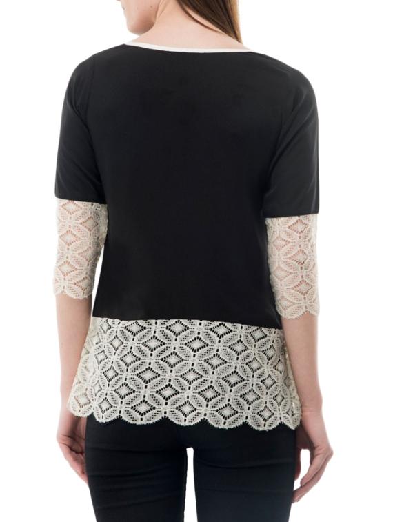 lace panel detail top - 14930559 - Zoom Image - 3