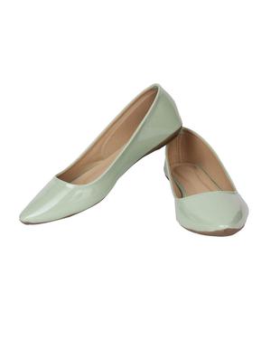 green patent slip on ballerina - 14932270 - Standard Image - 3