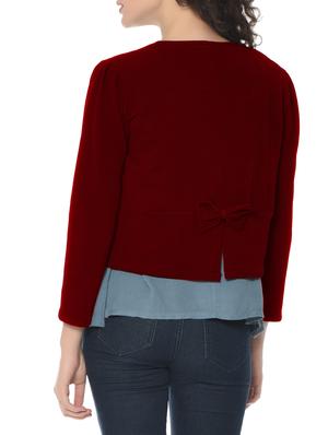 red nylon shrug - 14933095 - Standard Image - 3